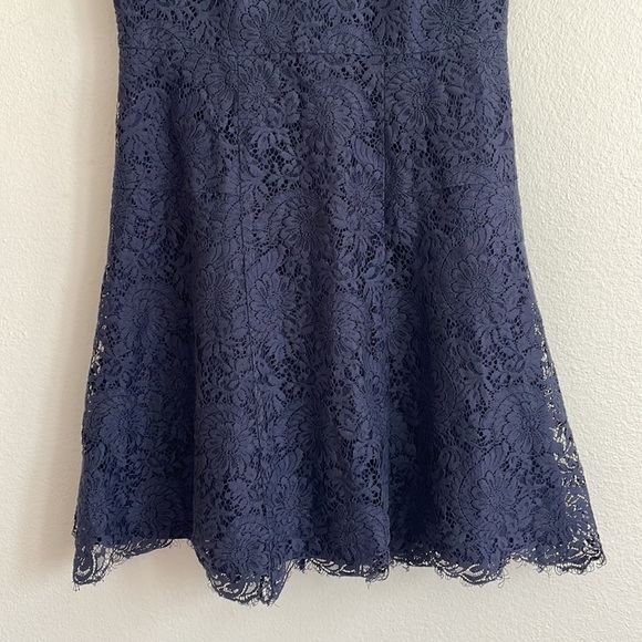 Madewell Navy Blue Lace Dress, Size 0 - Picture 5 of 6